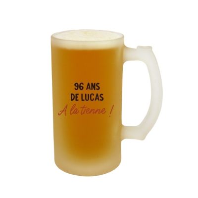 Verre à bière personnalisable homme 96 ans